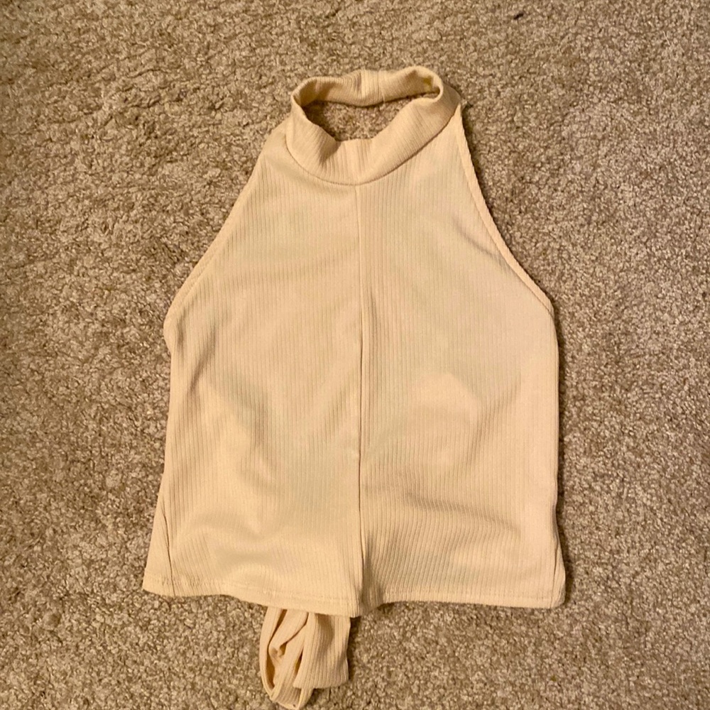 Open back halter top. XS. Never worn. New without tags.